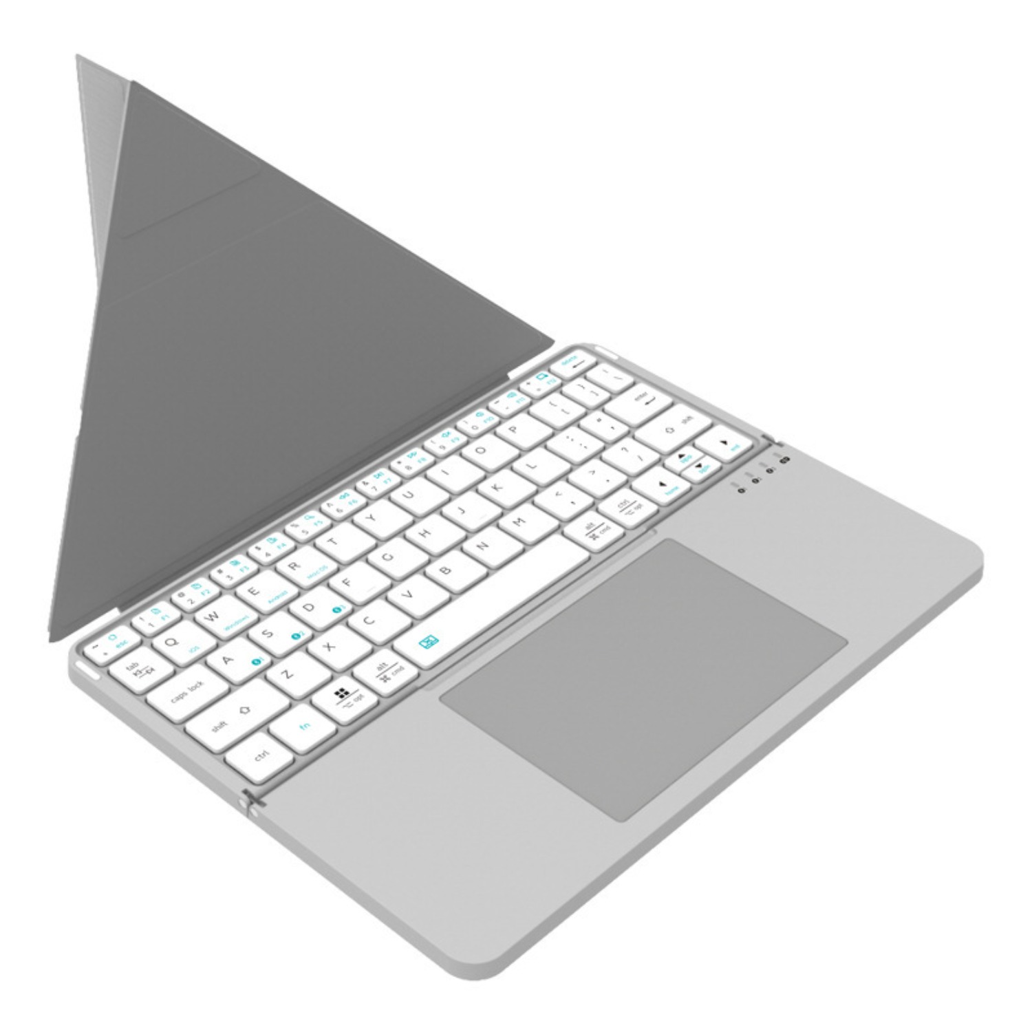 Leather Touch Fold Miaokong Magnetic Keyboard for IPad Bluetooth Wireless Portable Touch Pad Notebook Computer Bracket Accessories Gift