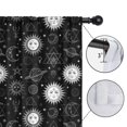 thumbnail image 4 of Blackout Kids Curtains,Black White Sun Moon Planet Star Pattern Childrens Insulated Curtains Set Of 2,Bedroom Essentials,Toddler Room Decor 52x84in(132x213cm), 4 of 5