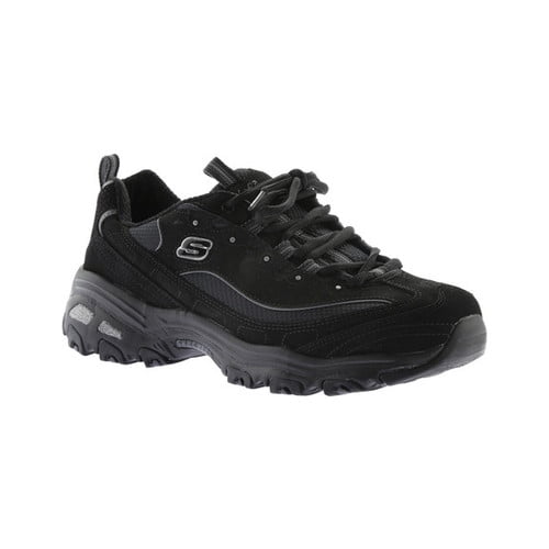 Skechers D'Lites Sneakers (Women) in Black/White
