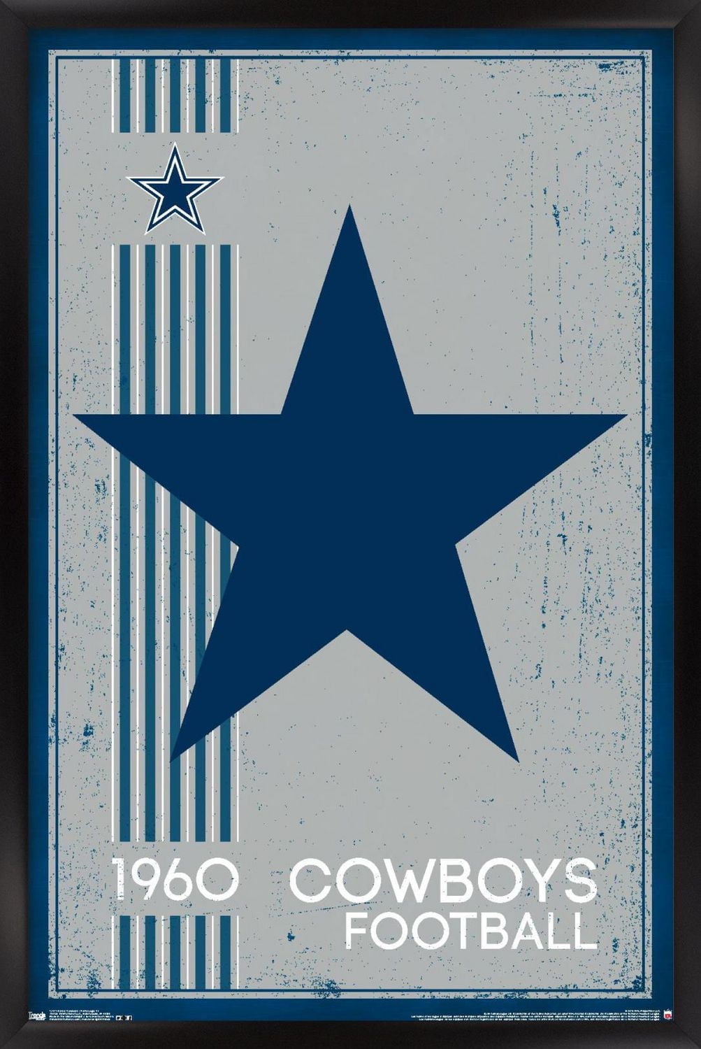 NFL Dallas Cowboys - Retro Logo 14 Wall Poster, 22.375" x 34"