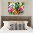 thumbnail image 4 of FCXZI Pineapple Flowers Tapestry Wall Hanging 100% Polyester Home Decor 40*30in, 4 of 6