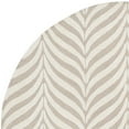 thumbnail image 5 of SAFAVIEH Bella Eliza Leaf Striped Wool Area Rug, Sand/Ivory, 5' x 5' Round, 5 of 7