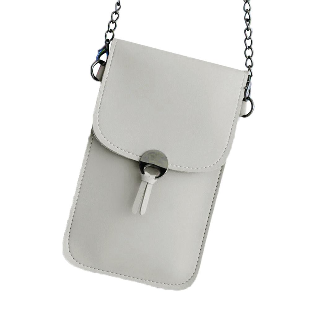 Lightweight Leather Touch Screen Cell Phone Purse Small Crossbody Bag