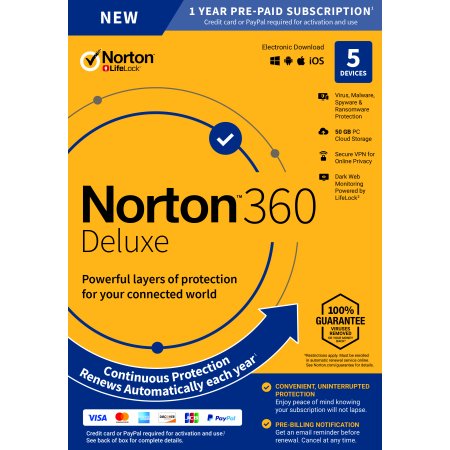 NORTON 360 DELUXE 5 DEVICE