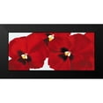 thumbnail image 2 of Poelstra-Holzhaus, Yvonne 14x8 Black Modern Framed Museum Art Print Titled - Red I - pansies, 2 of 5