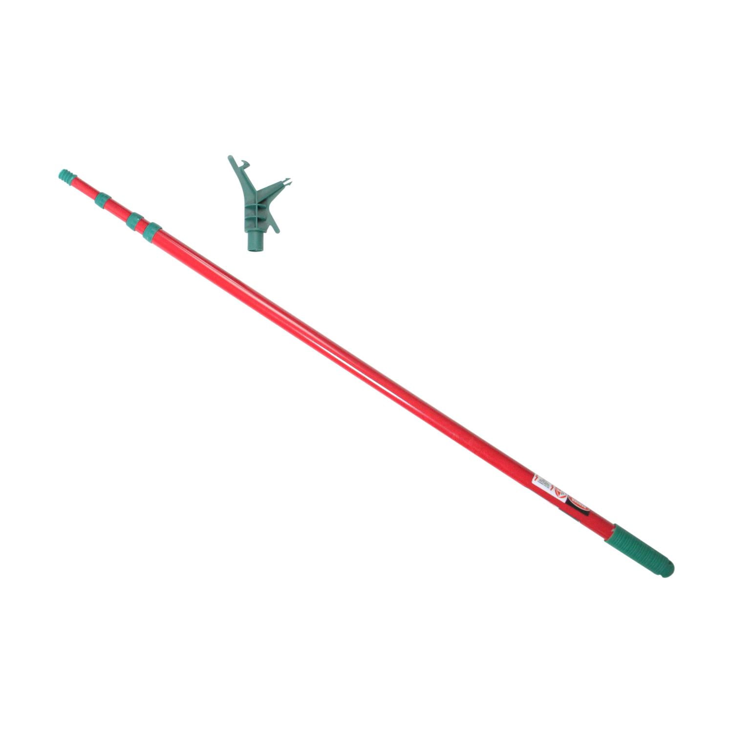 No Ladder Light Hanging Kit with 11' Extendable Pole and 25 Light Clips