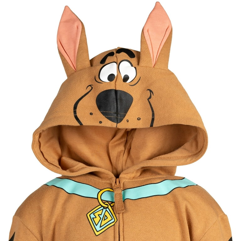 Scooby Doo Scooby Doo Big Boys Fleece Zip Up Hoodie Toddler to Big Kid