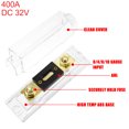thumbnail image 3 of Unique Bargains 1 Set Car Audio 0 4 8 Gauge Inline ANL Fuse Holder Transparent Fuse Block with 2pcs 400A Fuse, 3 of 7