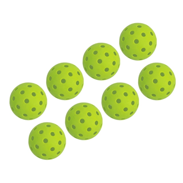 Ball Set, 12PCS 74mm 40 Holes Outdoor PE High Elasticity High Balanced Pickle Balls for All Style Paddles