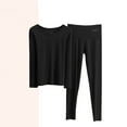 thumbnail image 4 of STETMN Women's Underwear Thermal Sets Long Sleeve Top and Leggings Pants Lightweight Base Layer Bottom Outfits, 4 of 5