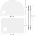 thumbnail image 2 of 2 Pieces Makeup Palette and Spatula, Acrylic Cosmetic Palette,Foundation Mixing Plate Tool, 2 of 6