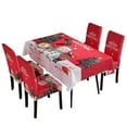 thumbnail image 1 of Seyurigaoka Christmas Chair Covers/ Tablecloths Waterproof Dinning Room Chair Table Protector for Kitchen Holiday Decor, 1 of 6