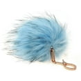 thumbnail image 3 of CC Fox Faux Fur Cell Phone Purse Key Chain, Baby Blue, 3 of 3