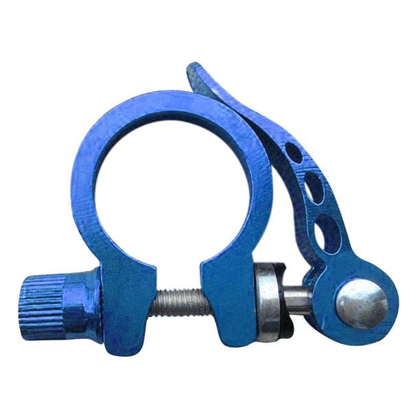Abrazadera de Sillín de Tubo de Abrazadera Sillín de Portátil 31.8mm, de utilizar, Material Duradero Azul DYNWAVEMX Abrazadera de asiento de bicicleta