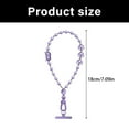 thumbnail image 5 of Sinyiin Secure Clip Phone Holder Lanyard Short Crystal Beads Chain Fashionable Eyes Charm for Everyday Carry Convenience, 5 of 11