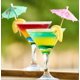 thumbnail image 3 of [200 Pieces] Cocktail Umbrella Toothpicks for Drink Umbrellas - Colorful Paper Cocktail Umbrella Bags for Hawaiian Luau Tiki Party Decorations, 3 of 5