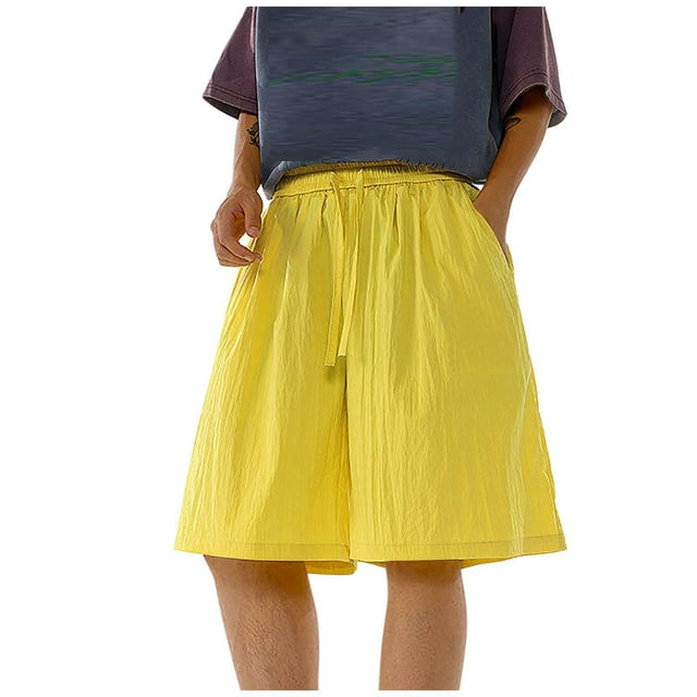 asjyhkr Plus Size Mens Athletic Shorts Elastic Waist Drawstring Breathable Running Gym Workout Shorts with Pockets,Xs-5XL