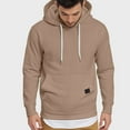 thumbnail image 2 of TSHXS Mens Sweatshirt Mens Fall Clothes Mens Fashion Athletic Hoodies Sport Sweatshirt Solid Color Pullover L, 2 of 6