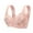 Pink, variant on Seamless Front Closure Bras for Women Wireless Full Coverage Support Bra Comfortable No Underwire Everyday Bras Underwear Without Rims Vest Lace Plus Size Bra Underwear Purple 46