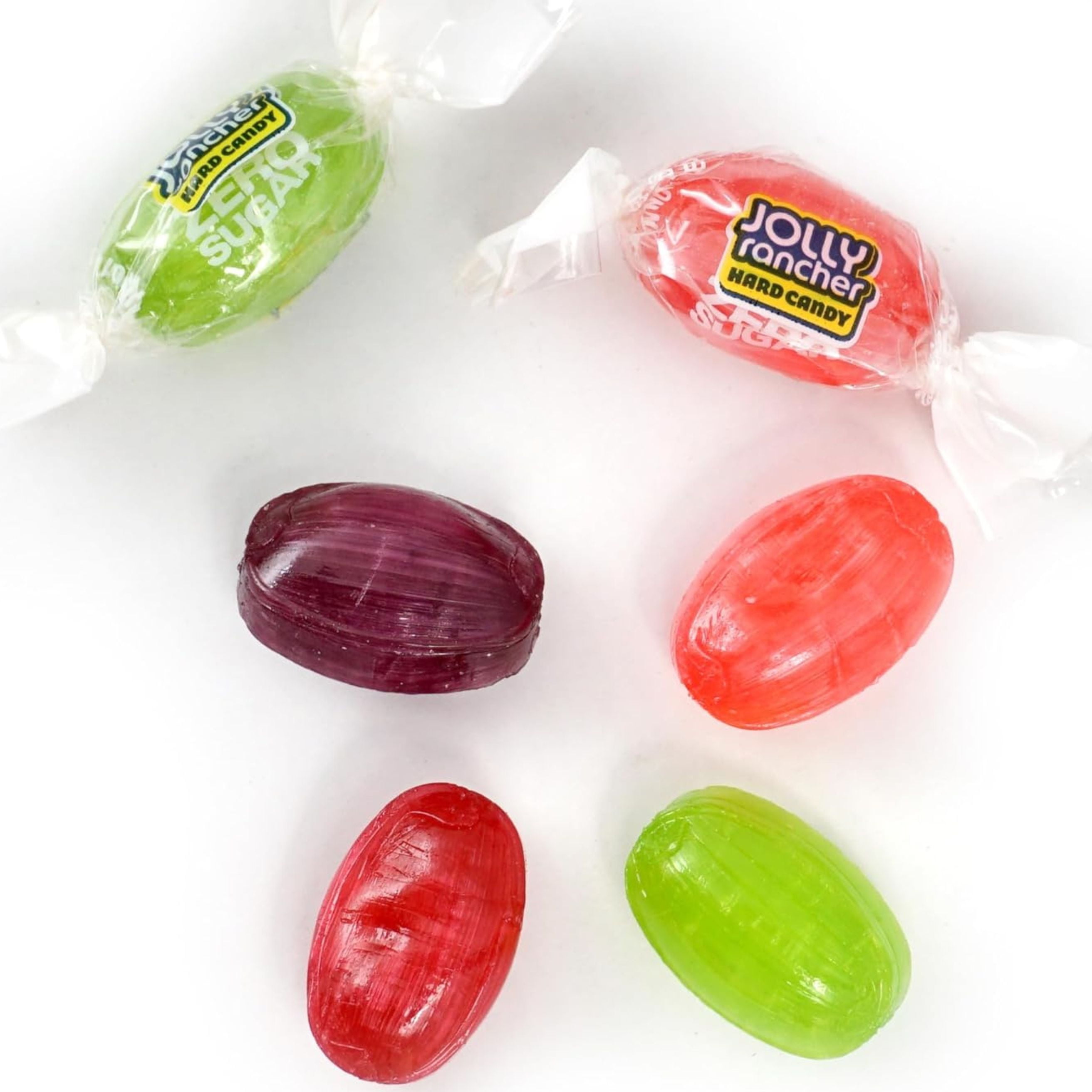 (6 pack) Jolly Rancher Zero Sugar Assorted Fruit Flavored Hard Candy, Bag 3.6 oz