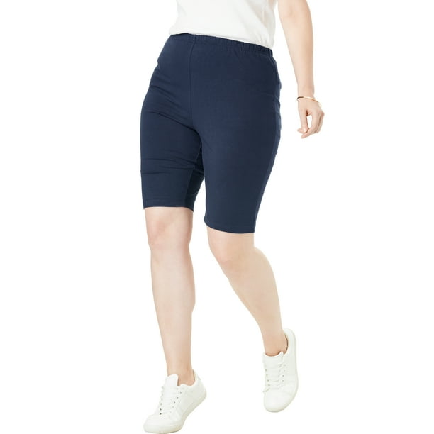 Woman Within Woman Within Women's Plus Size Stretch Cotton Bike Short