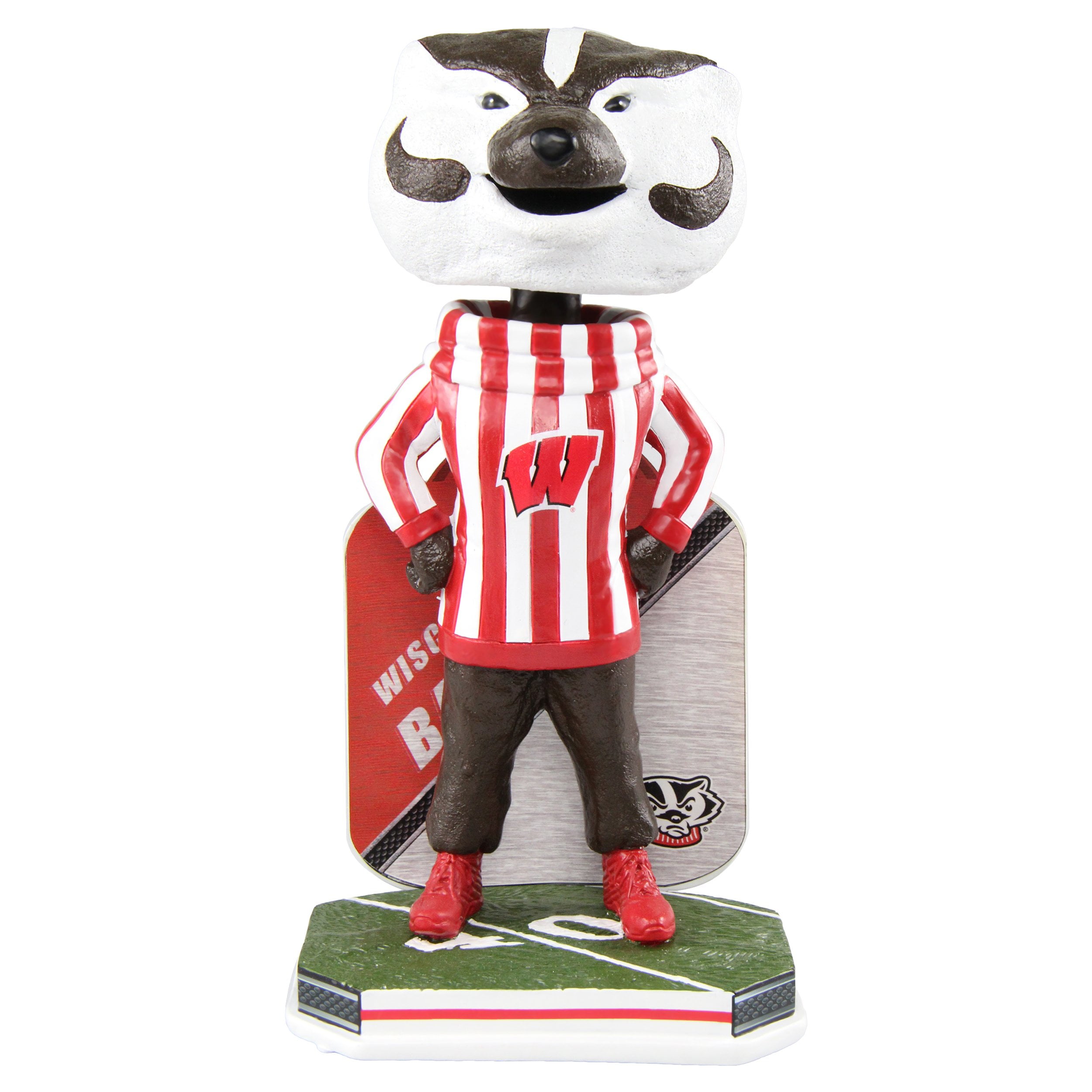 Bucky Badger Wisconsin Badgers College Name and Number Bobblehead NCAA