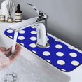 thumbnail image 7 of Sikiie Blue And White Polka Dot Splash Guard for Sink Faucet-1 PC Super Absorbent Fast Drying Mat Sink Gadgets-Splash Guard for Kitchen, Sink Mat, 7 of 7