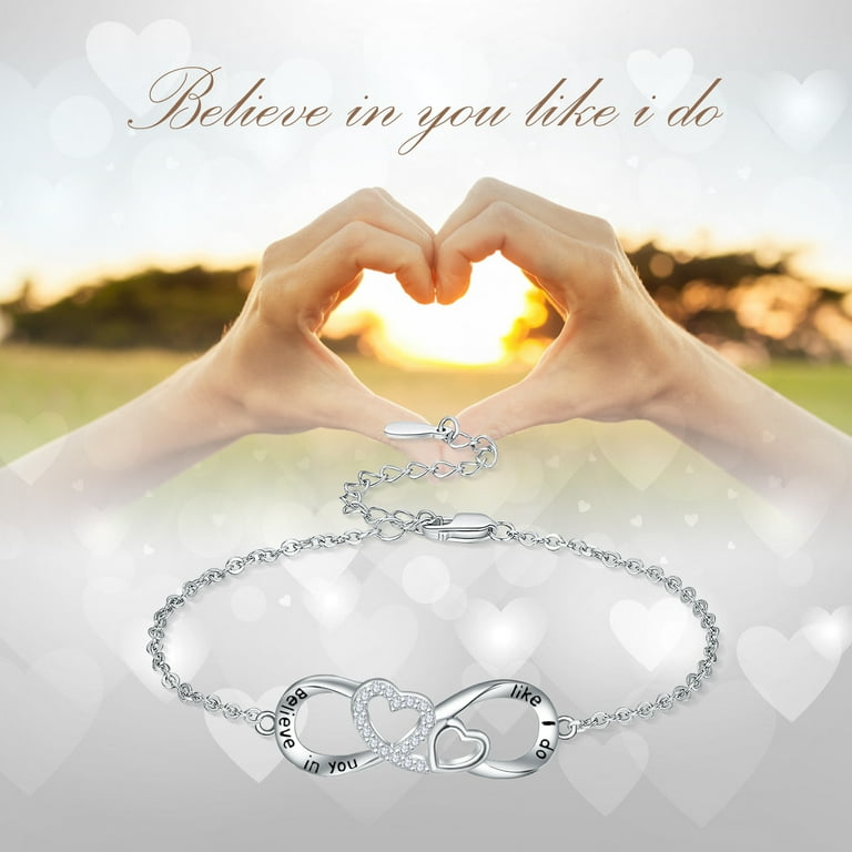Infinity friendship bracelet sterling silver outlet