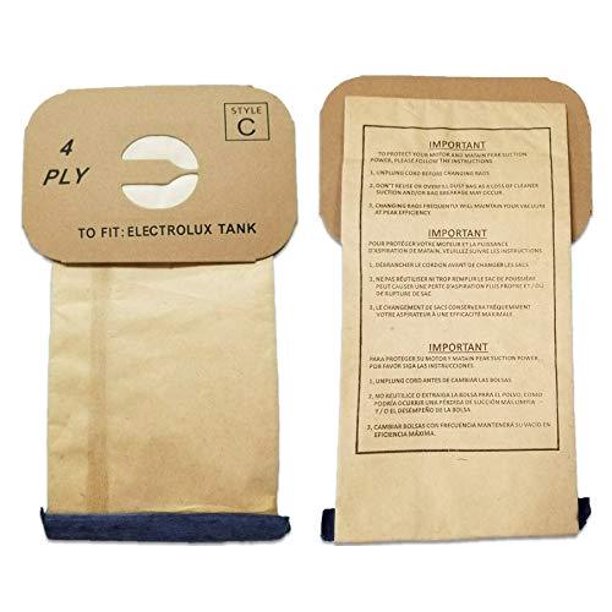 25 ELECTROLUX CANISTER C VACUUM SWEEPER BAGS Walmart.ca