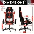 thumbnail image 4 of Techni Sport TSF72 Echo Gaming Chair, Black with Red and White RTA-TSF72-BK, 4 of 10