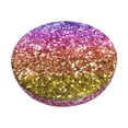 thumbnail image 2 of Lsque Glitter Rainbow Round Bar chair cushion covers Velvet Fabric Premium Comfort Protects from Scratches and Stains for 14-17 Inch Chair- 12 inch, 2 of 7
