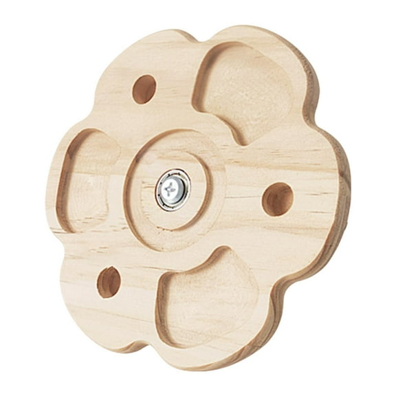 oshhni Chinchilla Molar Toy Rabbits ing Toy Rotating Wood Interactive Small Pet Cage Accessories for Squirrels Ferret Bunny Training Flower