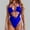Blue, variant on Women's Sexy Swimsuit With Tie Back And Cutouts Stylish And Comfortable Lifeguard Bikini Mens Underwear Bikini Briefs Underwear for Women Bikini Trendy Bikinis Bikinis Thongs Flag Bikini Top String