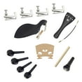 thumbnail image 3 of Accesorios Finos De 15 Piezas De Violín 4/4 Que Incluyen Cordal + Tripa De Cola + Botón Final + Reposapiés + Tornillo De Reposapiés + Poste De Sonido + Puente + 4 Clavijas De, 3 of 6