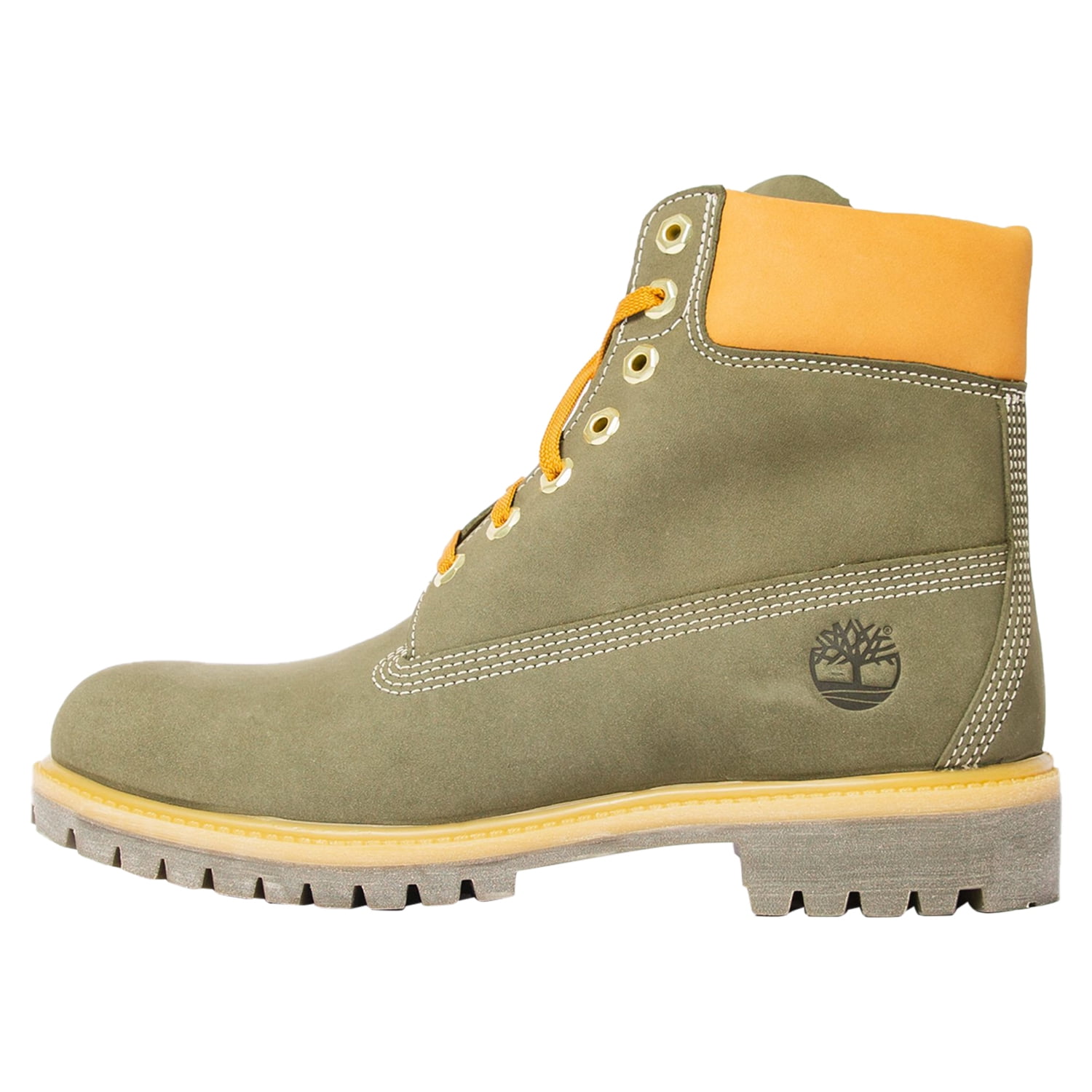 Timberland Men's 6 Inch Premium Boot Leather Wheat Yellow Ankle