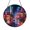 Acrylic 3.5 Inch, variant on Colorful Neon City Stained Glass Suncatcher Window Hanging, Rainy Urban Street Scene with Bright Lights Round Glass Art Panel, Urban Night Cityscape Window Decor, Decorative Hanging Ornament