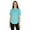 Aqua Blue, variant on Inkmeso Regular Fit Solid Round NeckTop For Womens Casual Short Sleeves Soft Tee Tops
