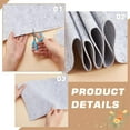 thumbnail image 4 of 118x9.8 Inch Felt Fabric Roll Craft Felt Cloth 2mm Thick Single Face Light Grey Non-Woven Polyester Craft Fabric for Sewing Quilting Handwork Project DIY, 4 of 6