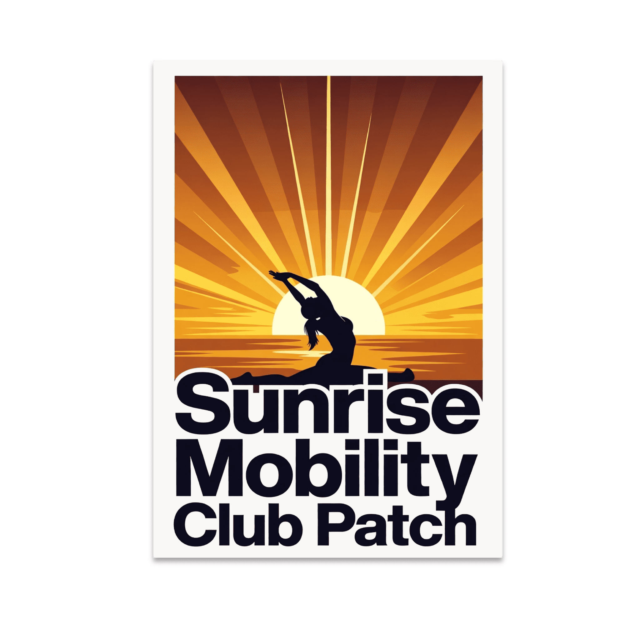 Sunrise Mobility Club Patch Wall Art - Mobility Training Enthusiast - 13x19 Poster Print
