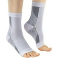 thumbnail image 1 of EcoNesxp White Unisex Neuropathy Socks Soothing Neuropathy Pain Relief Socks Foot Compression Sleeves, 1 of 5