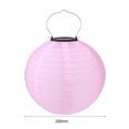 thumbnail image 2 of Lámpara de linterna solar LED 20cm IP55 Decoración de fiesta al aire libre Colgante Rosa claro, 2 of 9
