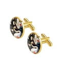 thumbnail image 2 of Swan Stainless Steel Cufflink Set for Dress Shirts - for Formal Events, 2 of 6