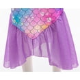 thumbnail image 5 of Girl Sparkle Mermaid Princess Dress Kids Mermaid Play Costume Sets Dress up Outfit, 5 of 8