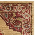 thumbnail image 4 of SAFAVIEH Mahal Oswin Oriental Area Rug, Red/Natural, 6'7" x 6'7" Round, 4 of 5