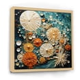 thumbnail image 2 of Designart "Beach Tidepool Euphony Pointillism II" Beach Floater Framed Wall Decor, 2 of 7