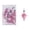 Pink, variant on Pink Pink Christmas Tree Hanging Ornaments Plastic Plating Eight-Pointed Star For Holiday Decor