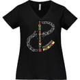 thumbnail image 3 of Inktastic Juneteenth-celebrating Freedom- Breaking Chains Women's Plus Size V-Neck T-Shirt, 3 of 5