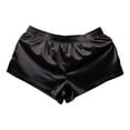 thumbnail image 2 of Yaoyar Mens Satin Boxer Shorts Pack, Silk Feeling Sleep Shorts Underwear with Button Fly, Silky Pajama Bottoms Black M, 2 of 3