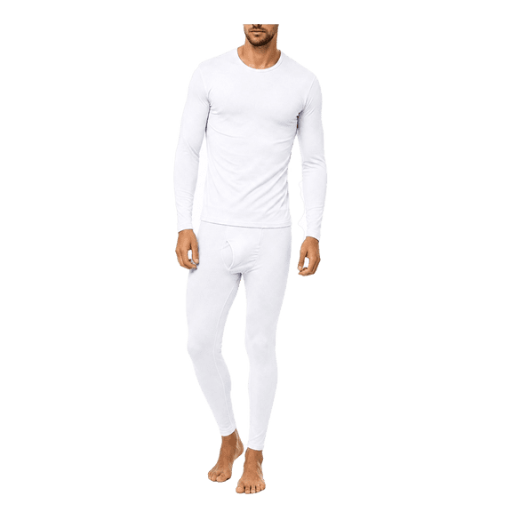 Cozlax Men Long Johns Thermal Underwear Set, Base Layer Long‑Sleeve Top & Full Length Pants