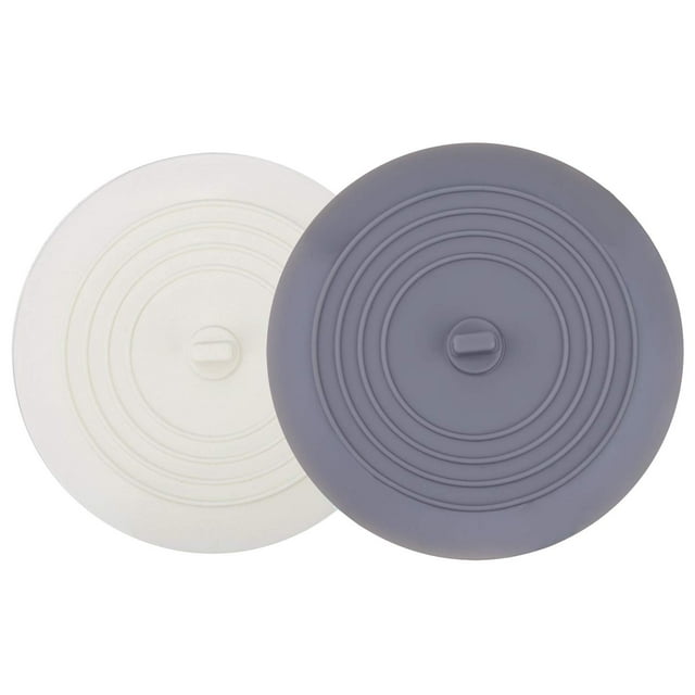 Tapones de bañera V-TOP, 2 unidades, silicona, 15 cm de diámetro, para cocina